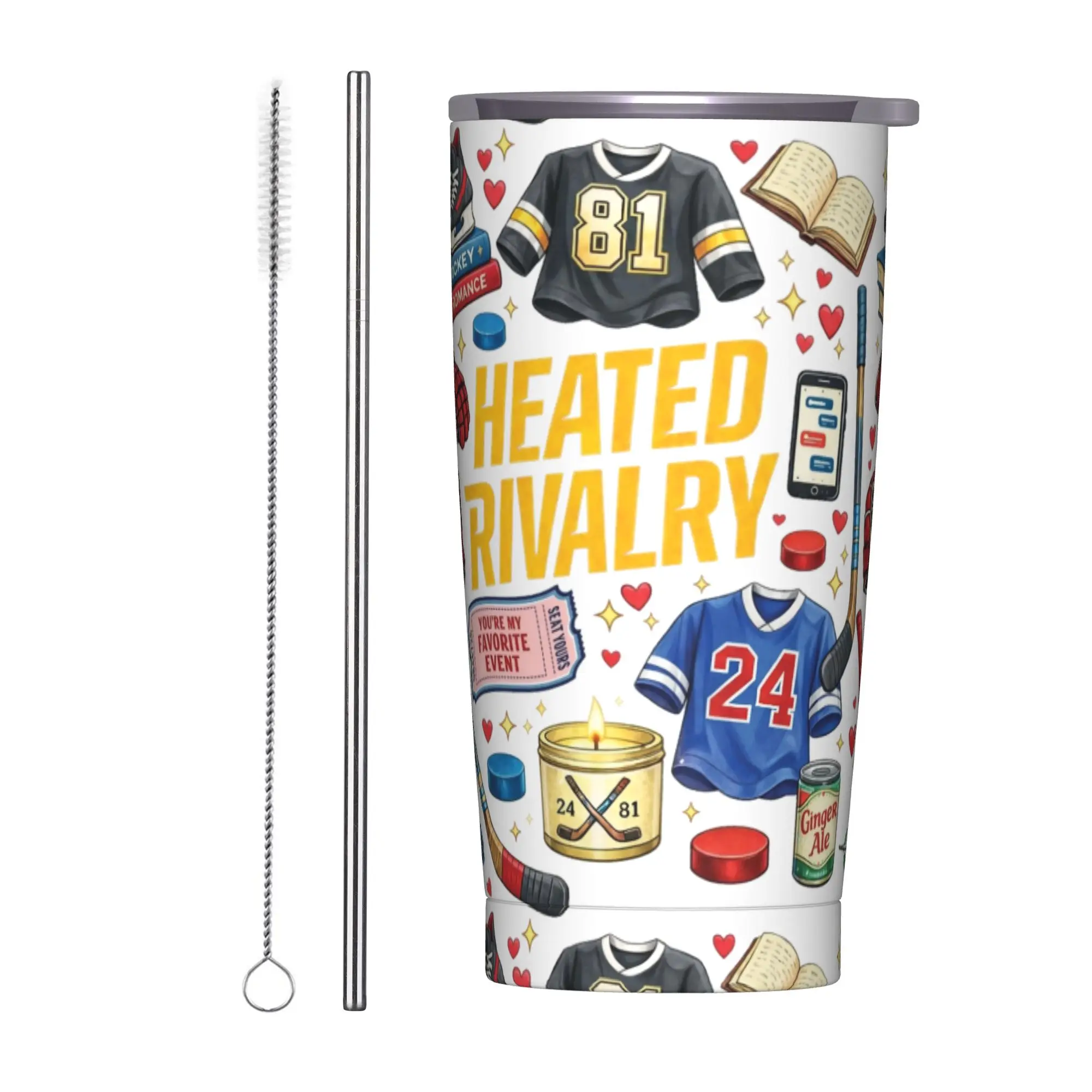 

Термокружка из нержавеющей стали Travelist с соломинкой, портативная большая кружка для кофе и холодных напитков