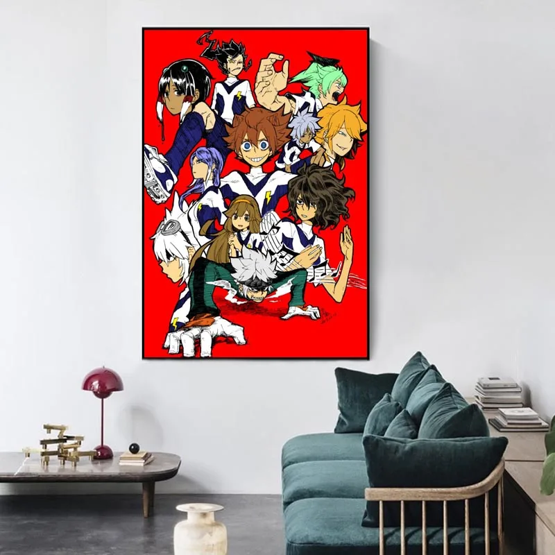 Inazuma أحد عشر ملصق قماش الساتان ديكور المنزل جدار الفن النسيج المشارك طباعة 20x30 سنتيمتر ، 27x40 سنتيمتر ، 30x45 سنتيمتر ، 40x60 سنتيمتر #4