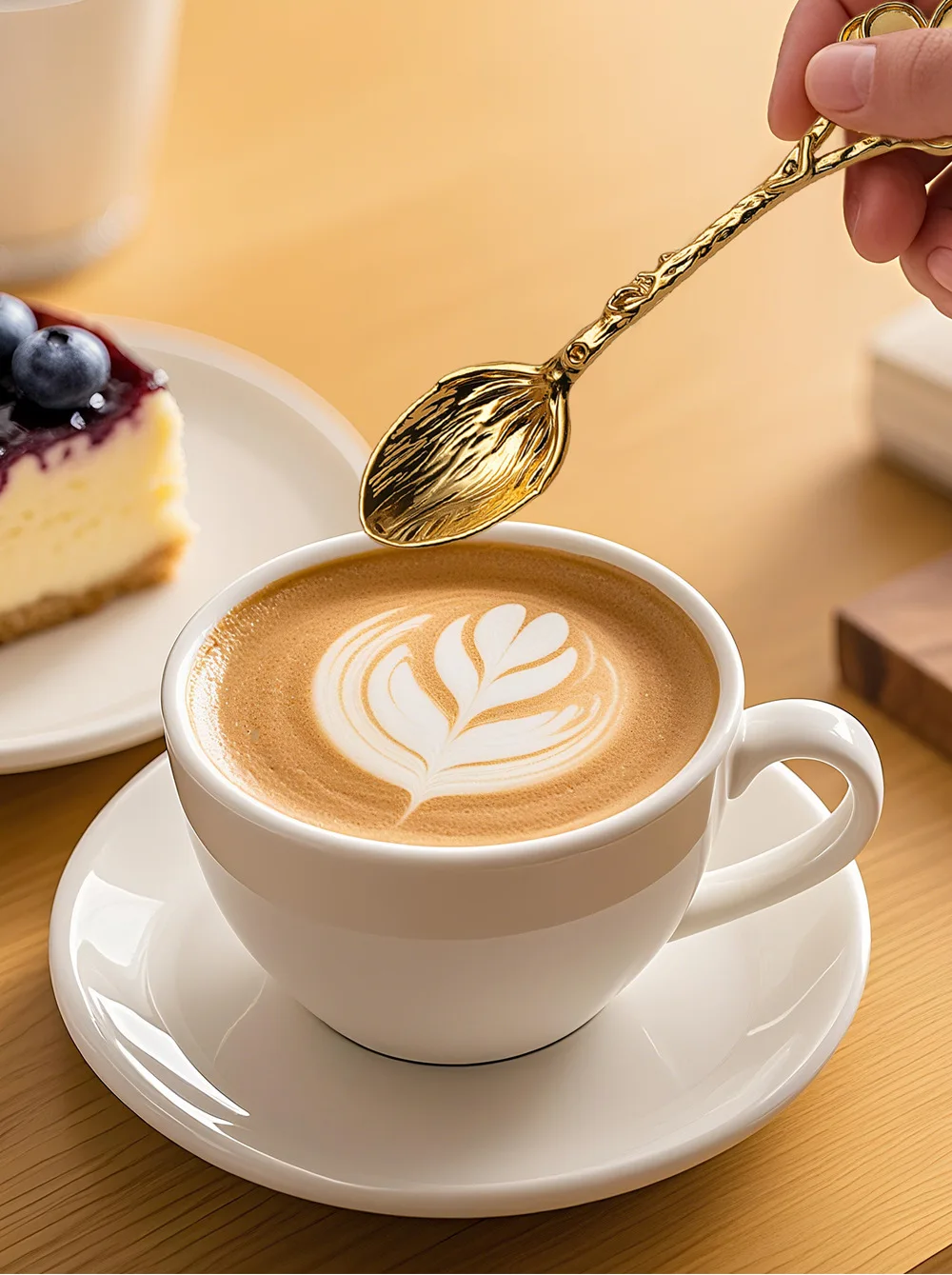 

New Retro Metal Coffee Spoon Dragonfly Branches Leaves Shape Ice Cream Cake Dessert Milk Mixing Spoon Kitchen Gadgets Tableware