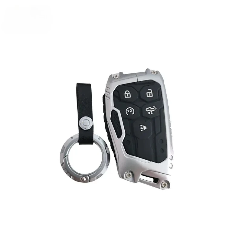 

Популярный хит продаж RTG из цинкового сплава, чехол для автомобильного ключа, чехол для ключей, 5 кнопок для Chevrolet Silverado 1500 ZR2