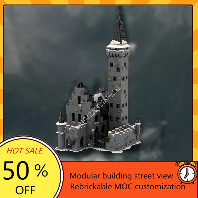 

1942PCS Nurmengard Castle MOC Creative Medieval Fortress Architecture Castle Model Building Blocks Architecture AssemblyToy Gift