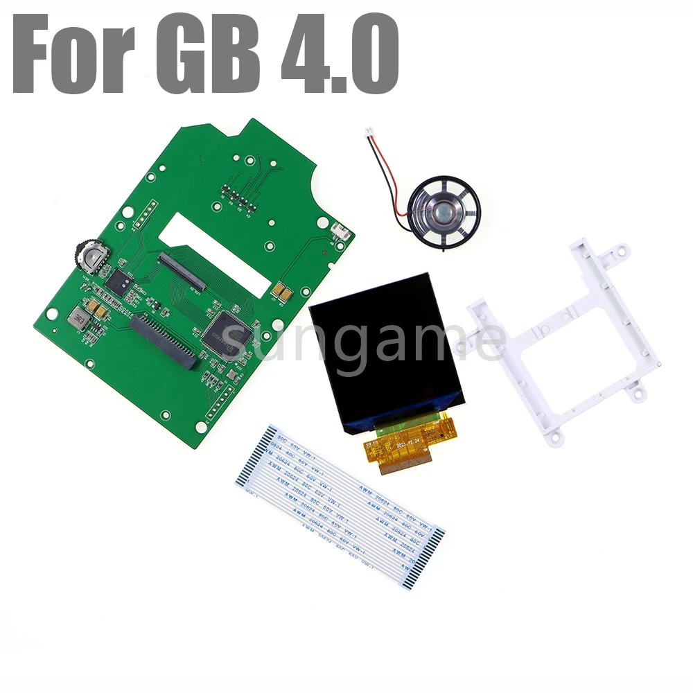 

1 комплект 2,45-дюймового LCD-экрана для консоли GameBoy GB V4.0 с подсветкой V4, высокой яркостью и комплектом для установки.