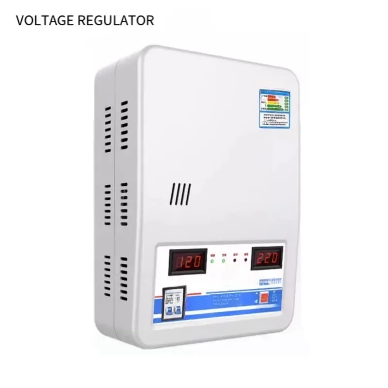 Voltage Stabilizer 220v Automatic Household High-Power 20kw Air Conditioner Special Dual Screen Digital Display Voltage Regulato