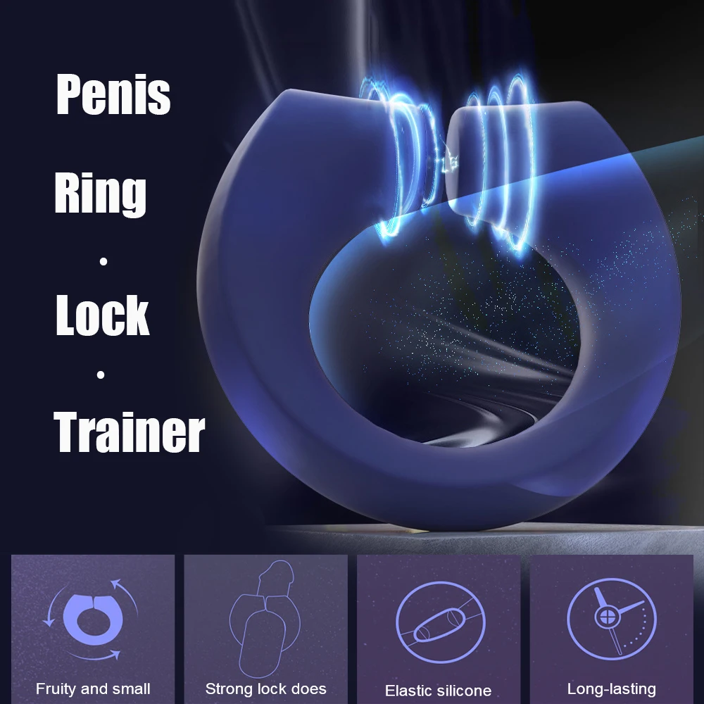 Magnetic Cock Ring Medical Penis Enlarger for Men 18 Chastity Cage Delay Ejaculation Exerciser Lock Male Masturbator Sex Toys