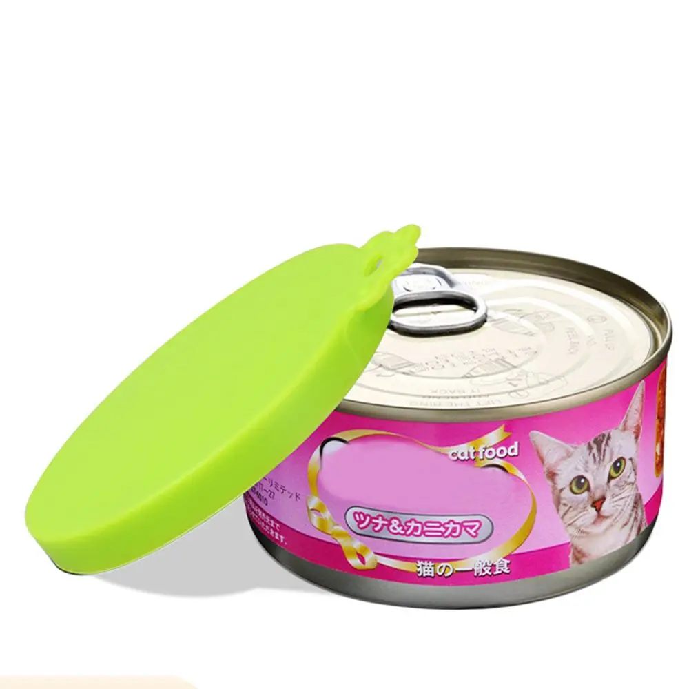 Pet Food Can Silicone Cover Dogs Cats Storage Tin Cap Lid Seal Food Tin Fresh-keeping Cover Pet Supplies