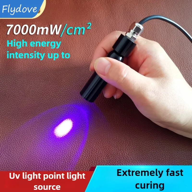 

Super Focused UV Spot Light High Intensity Ultraviolet Lamp for Lab Research UV Glue Resin Shadowless Adhesive Curing 395nm
