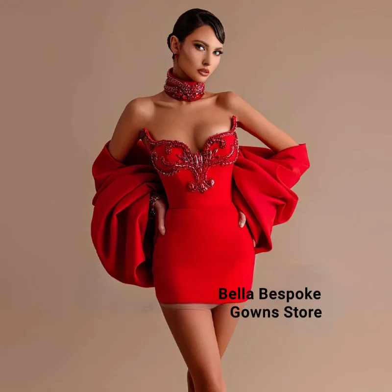 

Модные выпускные платья для свадьбы с аппликациями в форме сердца, мини-накидка для выпускного вечера, Vestidos De Gala по индивидуальному заказу