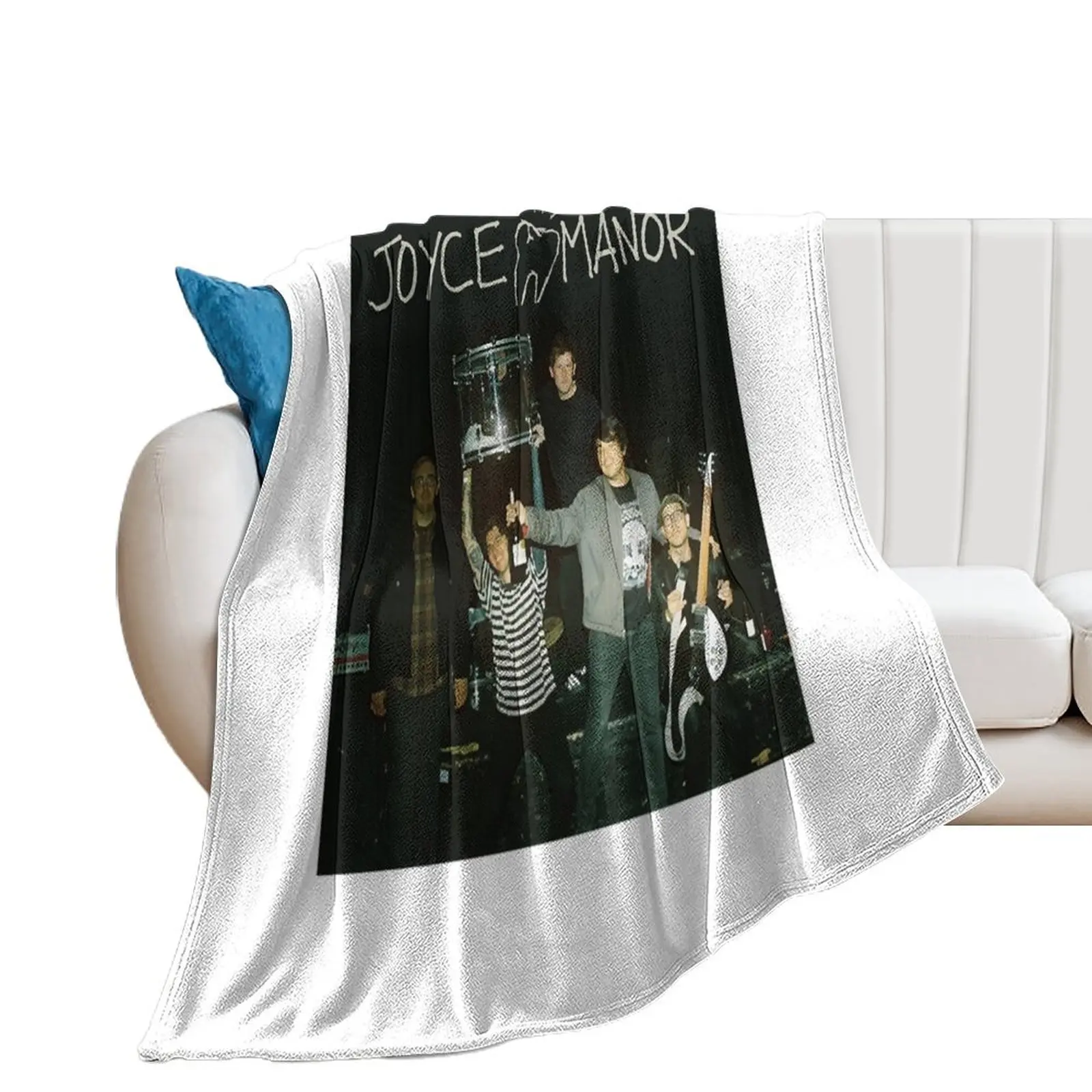 Joyce Manor Young Rock Band Variety Instruments LyricsRetro Throw Blanket Flannel Fabric heavy to sleep Blankets