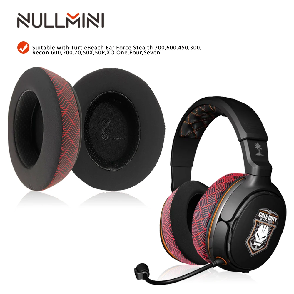 NullMini Replacement Earpads For Turtle Beach Ear Force Stealth 700,600,450,300,Recon 600,200,70,50X,50P,XO One,Four,Seven