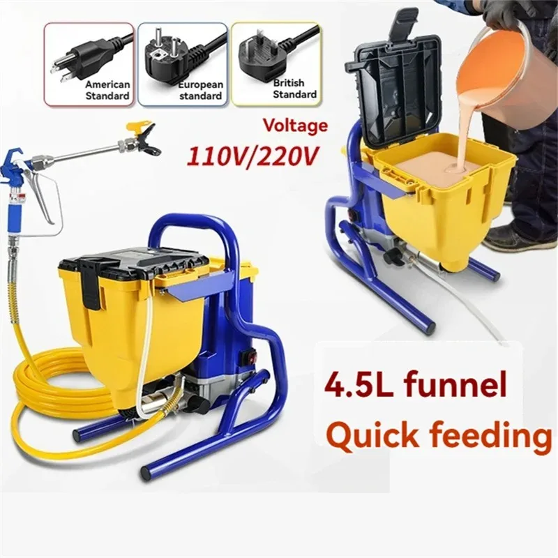 

850W Multifunctional High-pressure Airless Spraying Machine Spray Paint Latex Paint Coating Electric Airless Spraying Machine
