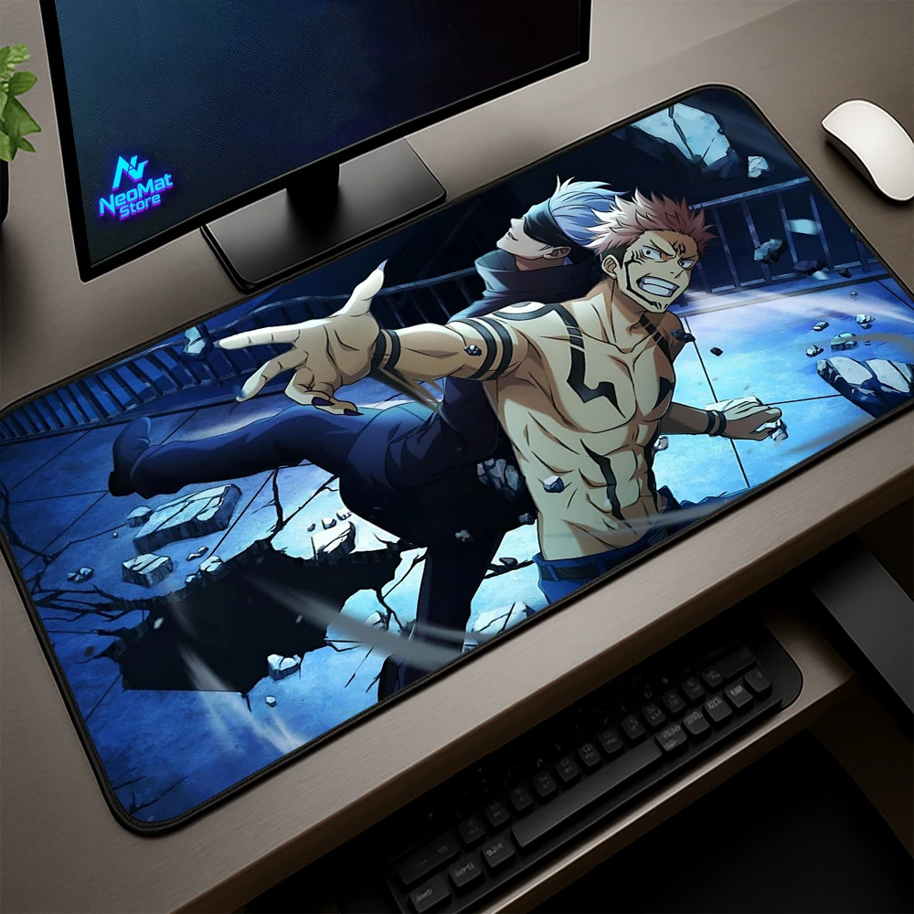 

Jujutsu Kaisen Anime Mouse Pad 800x300 Blue Gaming Mat 1200x550 Japan Gojo Satoru Sukuna Desk Pad Oversized Big Dark Mousepad