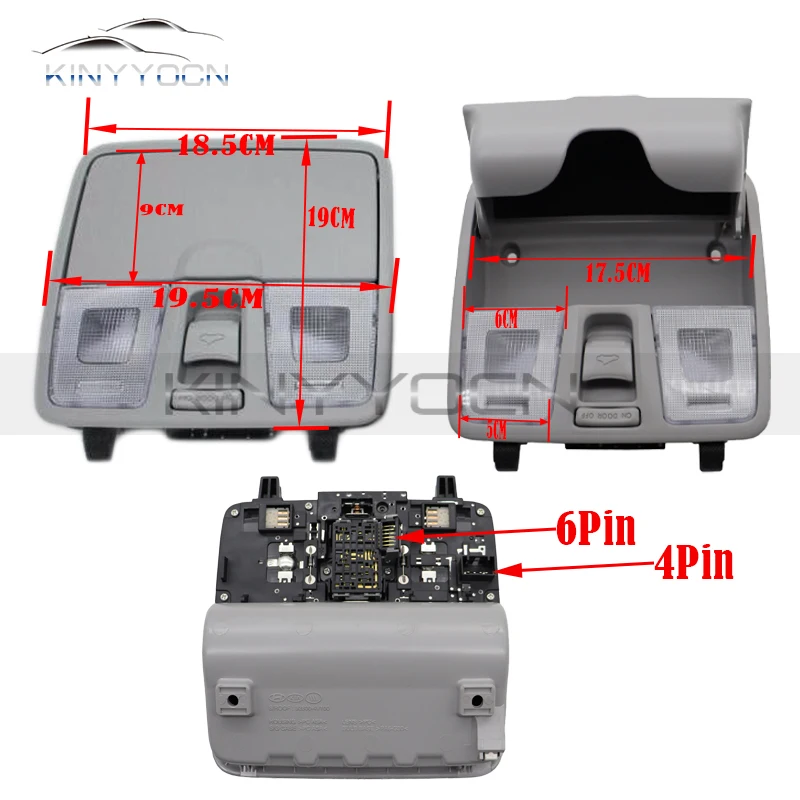 For Hyundai Solaris For KIA RIO FORTE Accent VERNA Elantra Car Inner Domer Ceiling Light Reading Light Roof Lamp 92800-1X000 view 6