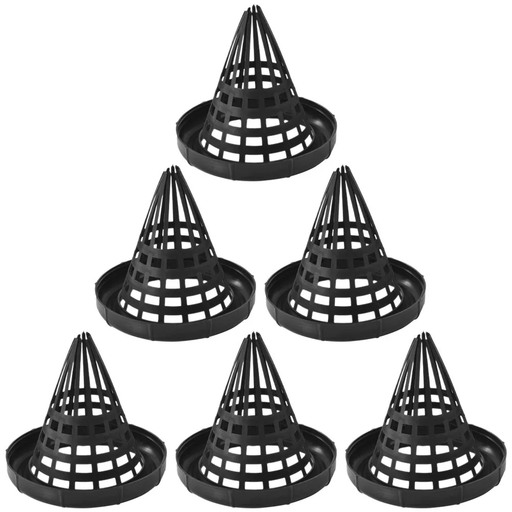 

6Pcs Reusable Fishing Trap Lid Lightweight Wear-Resist Plastic Netting Cover for Eel Shrimp Crawfish Crab Portable Outdoor