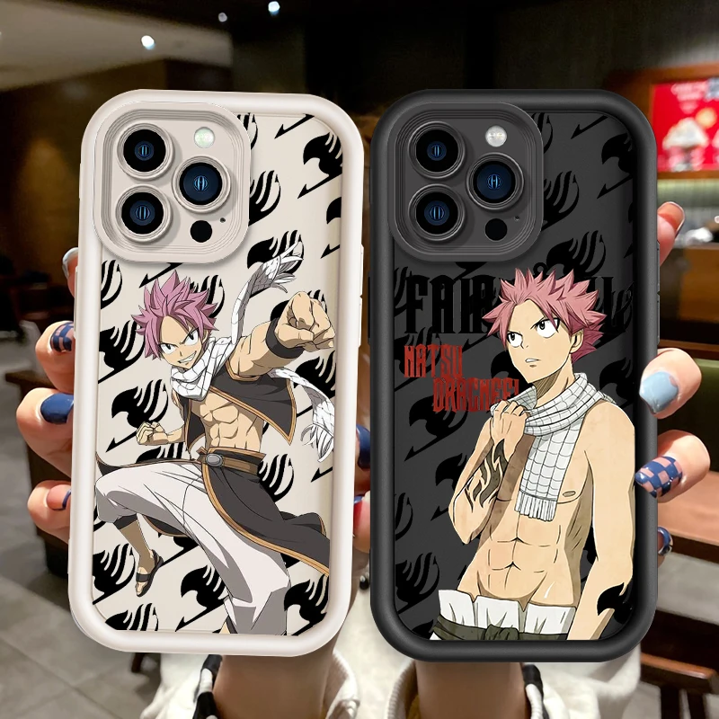 F-Fairy T-Tail N-Natsu D-Dragneel For Apple iPhone 15 14 13 12 Pro Max Mini 11 XS X XR 8 7 6 Plus Eye Ladder Cover Capa Fundas