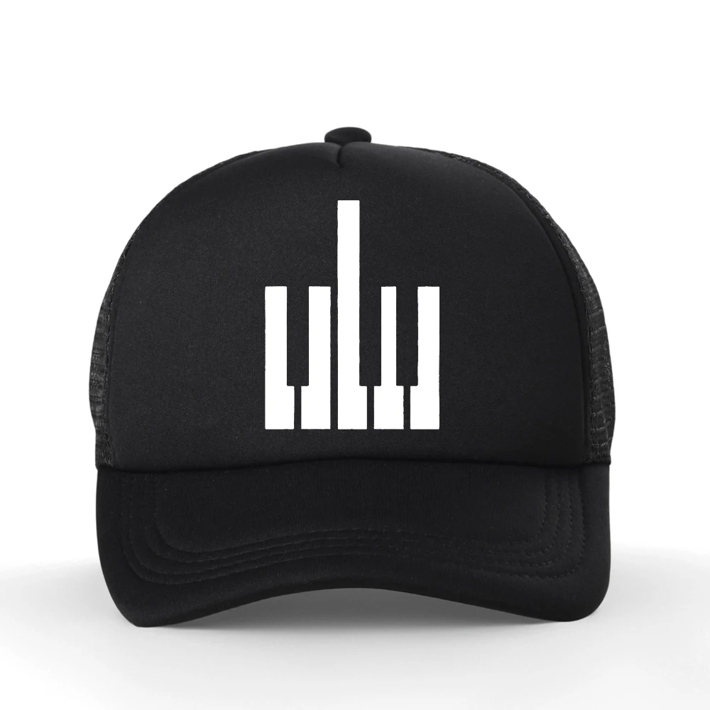 

Born To Be Piano Teacher Music Band Keyboard Player Printing Baseball Cap Hip Hop Pop Harajuku Unisex Mesh Trucker Hat