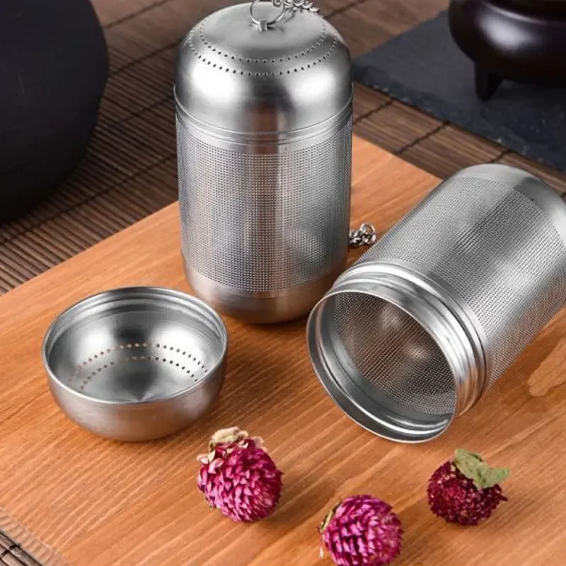 مصفاة شاي من الفولاذ المقاوم للصدأ مصفاة شاي أوراق الشاي التوابل التوابل الكرة مصفاة إبريق الشاي غرامة شبكة القهوة تصفية أدوات الشاي #1