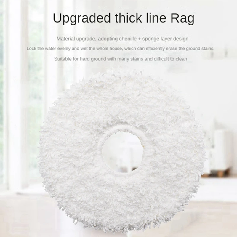 Accessories Kit For Yeedi Floor 3 Station Robot Vacuum Cleaner Main Side Brush Mop Rag Cloth Replacement Accessories