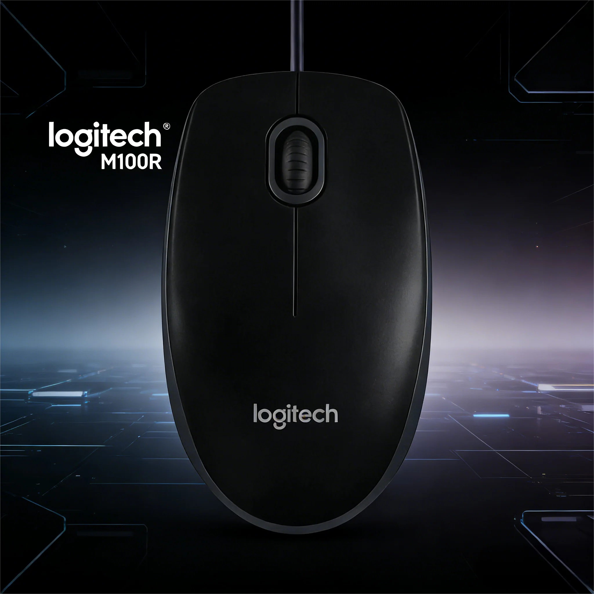 

M100R Logitech Wired Mouse, Rugged Durability, USB Peripheral for Office, Home & Gaming