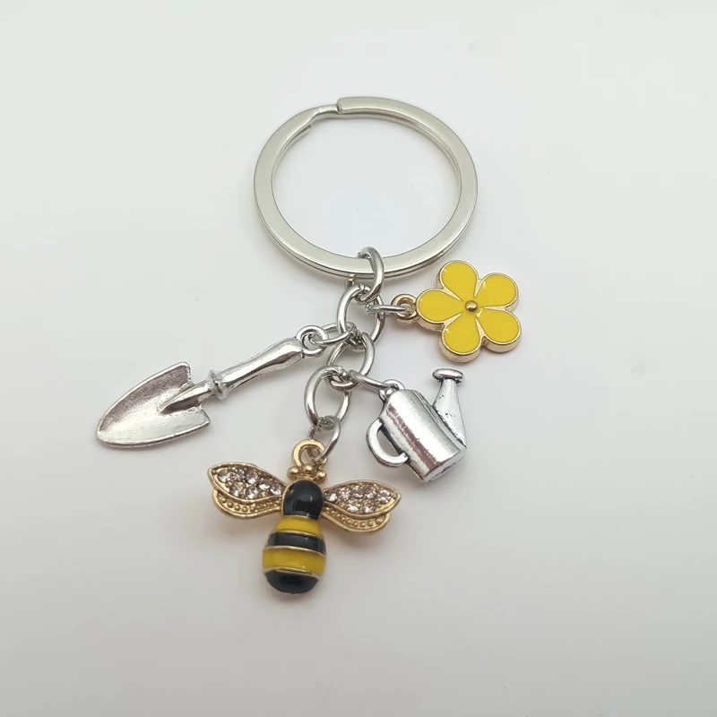 Металлические-брелоки-лопаты-лейки-пчелы-брелоки-инструменты-сувенирные-брелки-подарки-для-женщин-мужчин-сумочки-аксессуары-«сделай-сам»-ювелирные-изделия