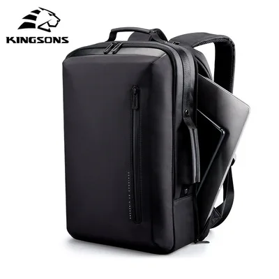 Zaino per Laptop KINGSONS da 15.6 pollici 45*29*18 zaino da uomo pratico impermeabile per esterni da lavoro