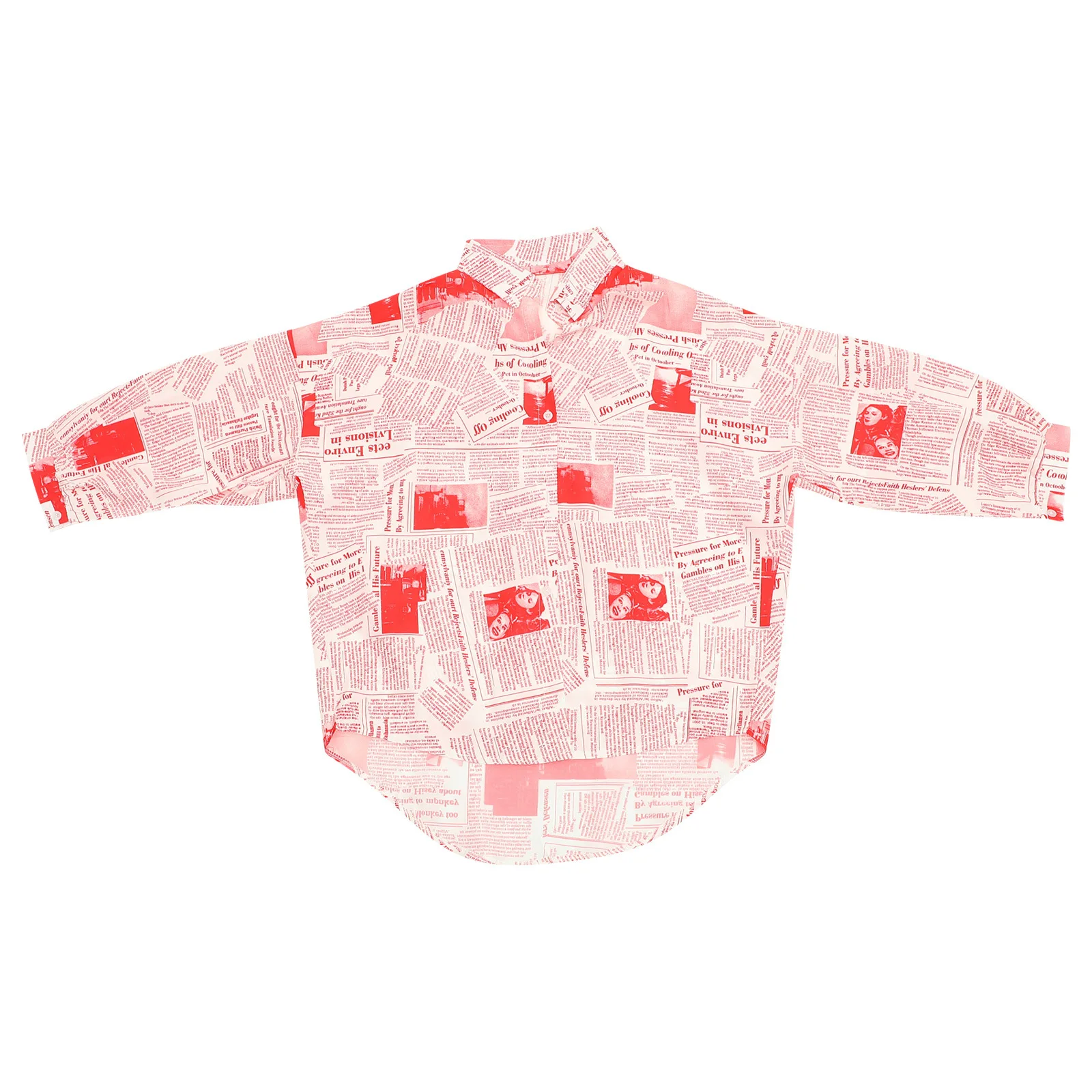 

Lapel Long-Sleeve Blouse Women Single-Breasted Letter Print Shirt Stylish for Spring M Shirt for Women