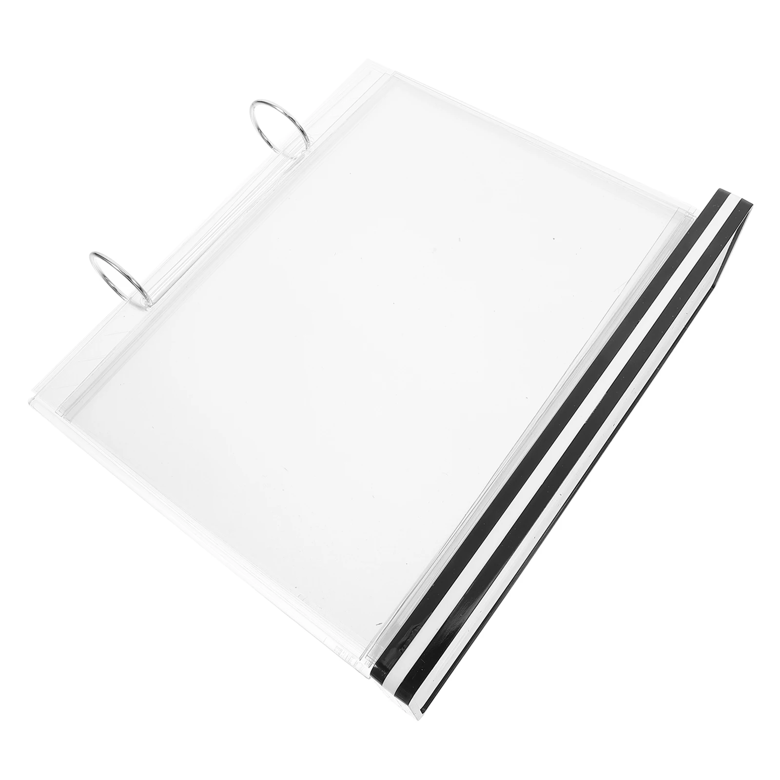 1PC Menu Display Stand PVC Transparent Tabletop Sign Brochure ganizer Ad Holder Restaurant Bar Stable Label Desk Stand