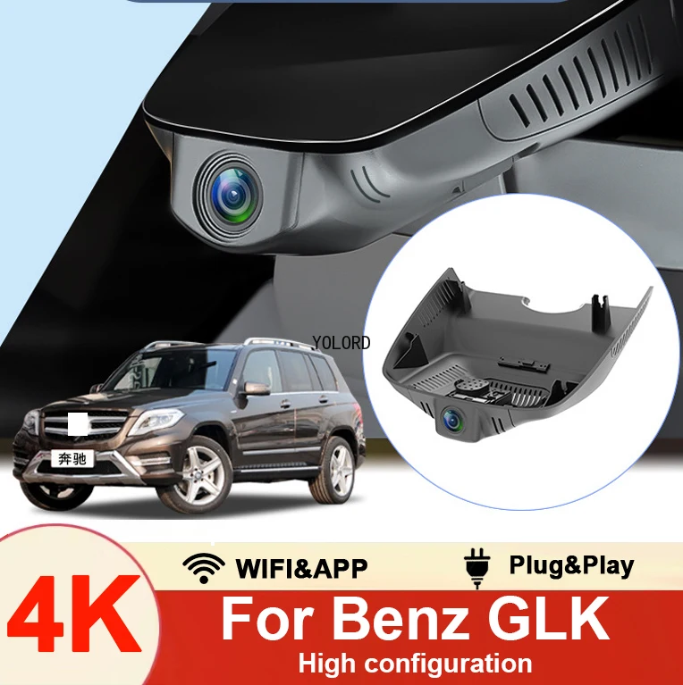 

4K WIFI Dash Cam Special Camera for Mercedes Benz GLK350 GLK300 X204 GLK 300 4MATIC High Configuration 2013 2014 2015