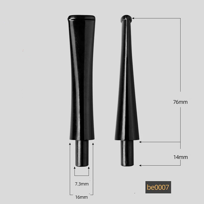 3MM Smoking Pipe Straight Pipe Mouthpiece Acrylic Mouthpiece For DIY Wood Tobacco Pipe Accessory