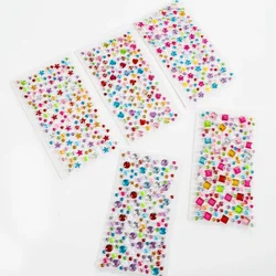 DIY Color Rhinestones Crystal Acrylic Tattoo Sticker Children's Stage Show Eyes Face Makeup Decoration Tools Phone Drill Sticker