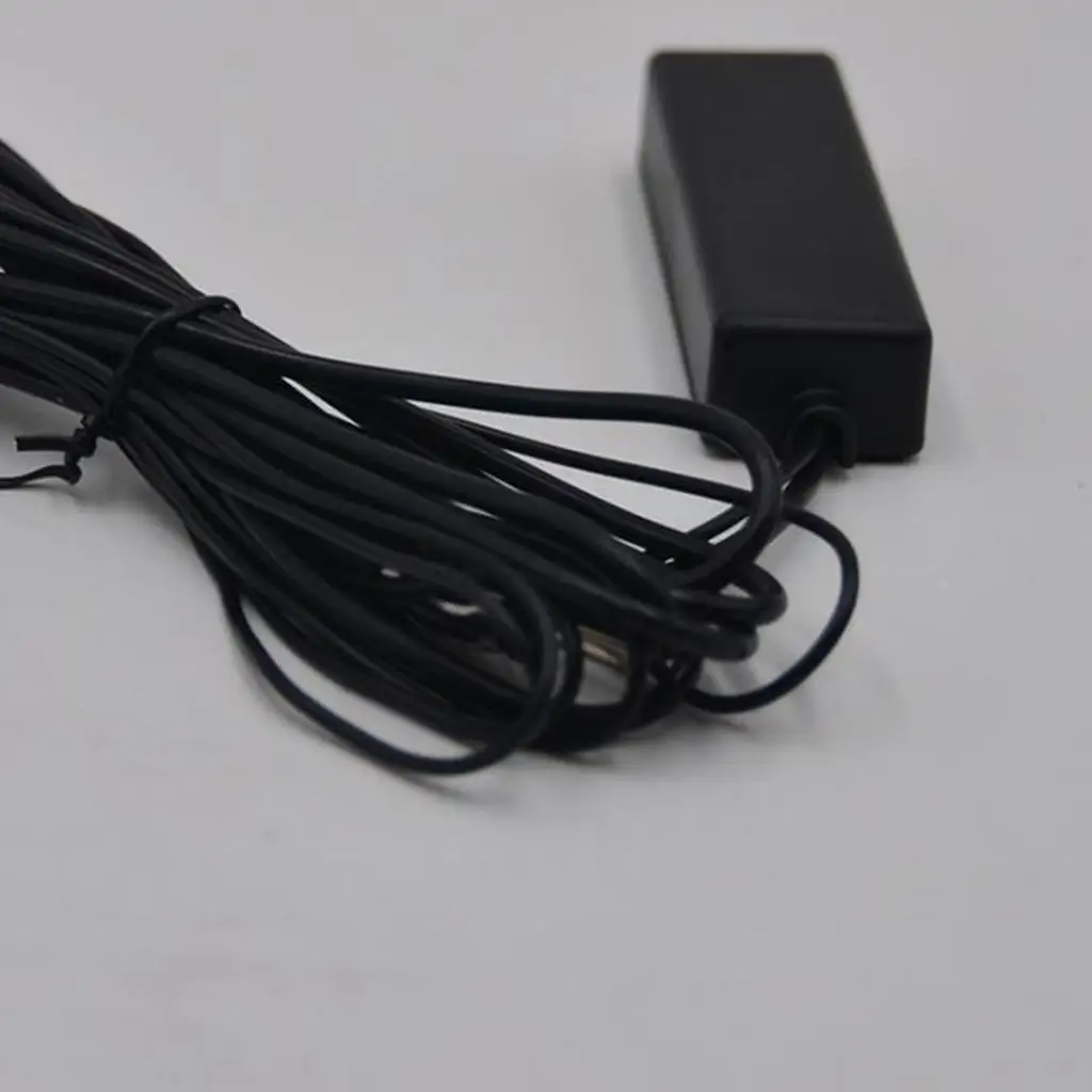 Conjunto de antena amplificada AM/FM estéreo electrónica negra apto para barcos RV