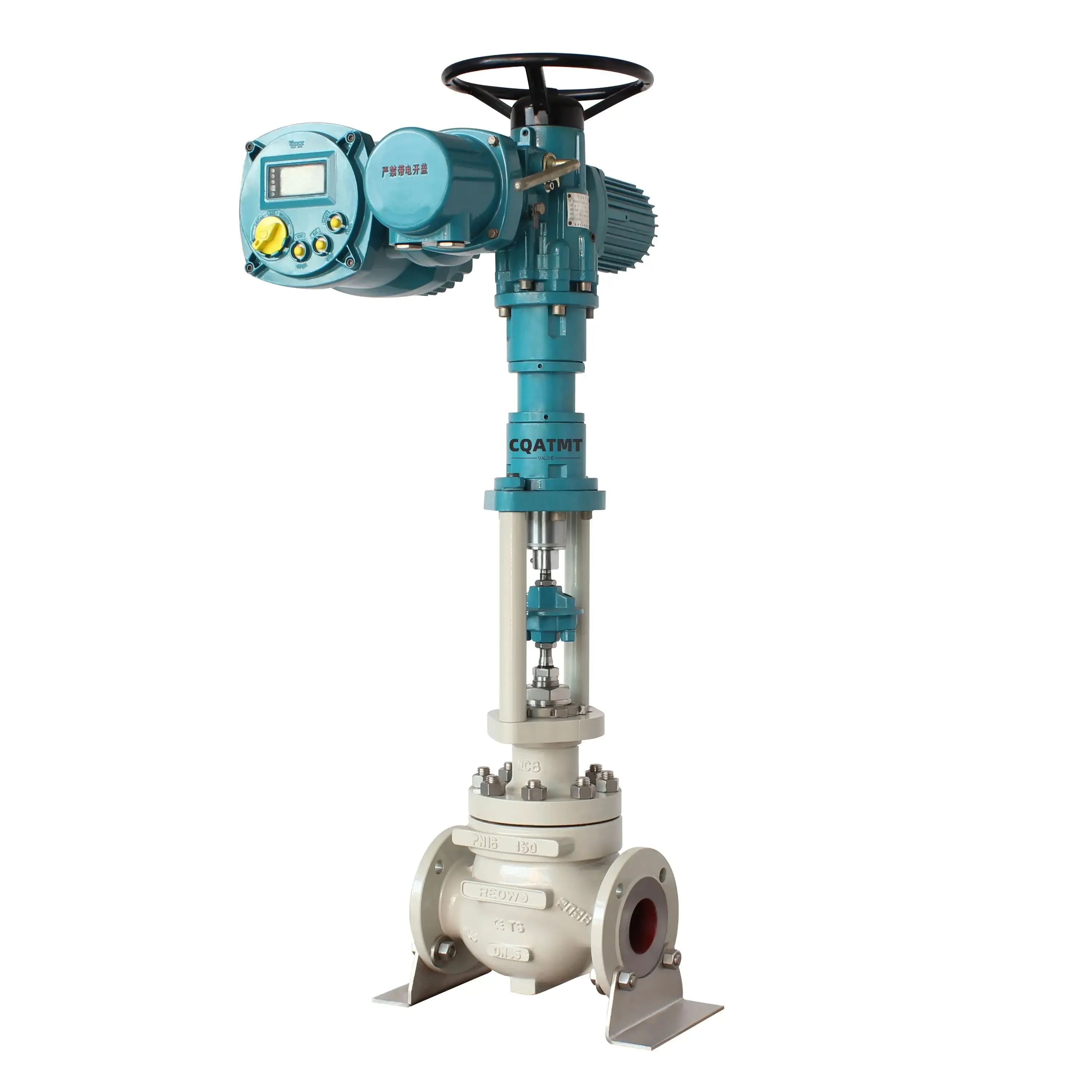 Electric actuator single-seat cylinder proportion, steam explosion-proof temperature pressure flow control regulating valve.