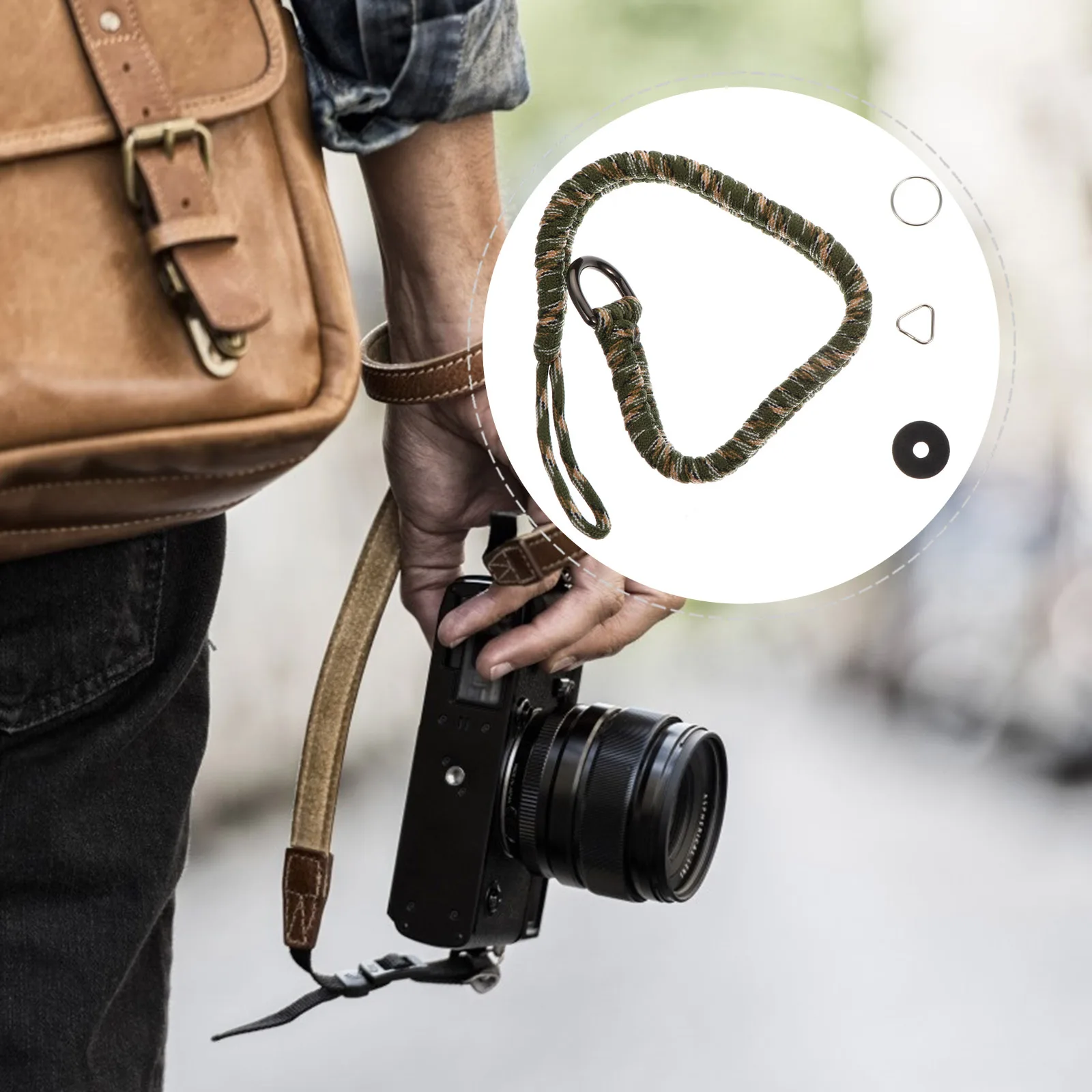

Camera Wrist Strap H Ropes Belt Portable Securing Lanyard Photographer Accessory Digital Camera Nylon