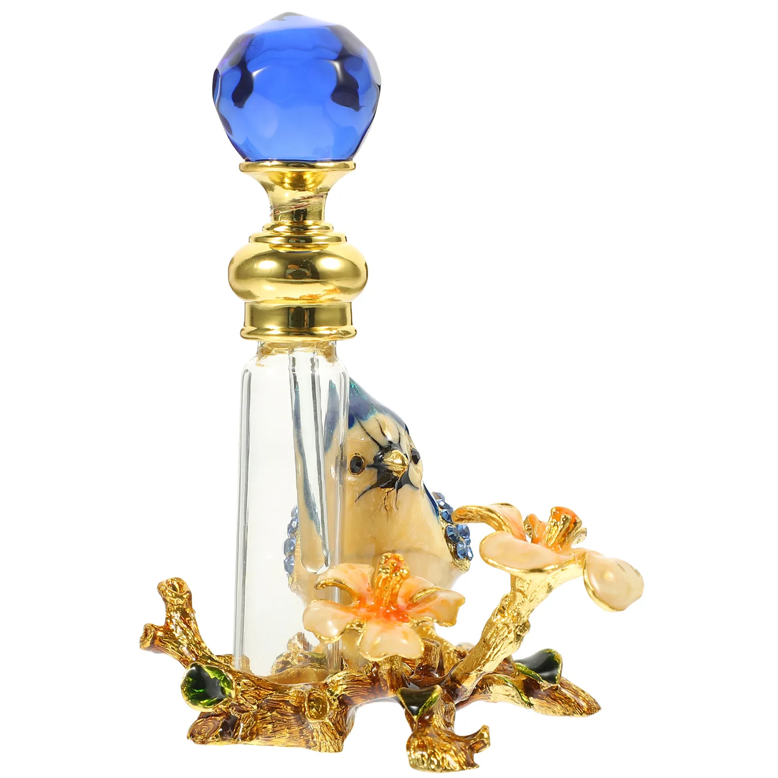 

Refillable Perfume Bottle Decorative Vintage Glass Essential Oil Container Portable Mini Fragrance Dispenser Leakproof