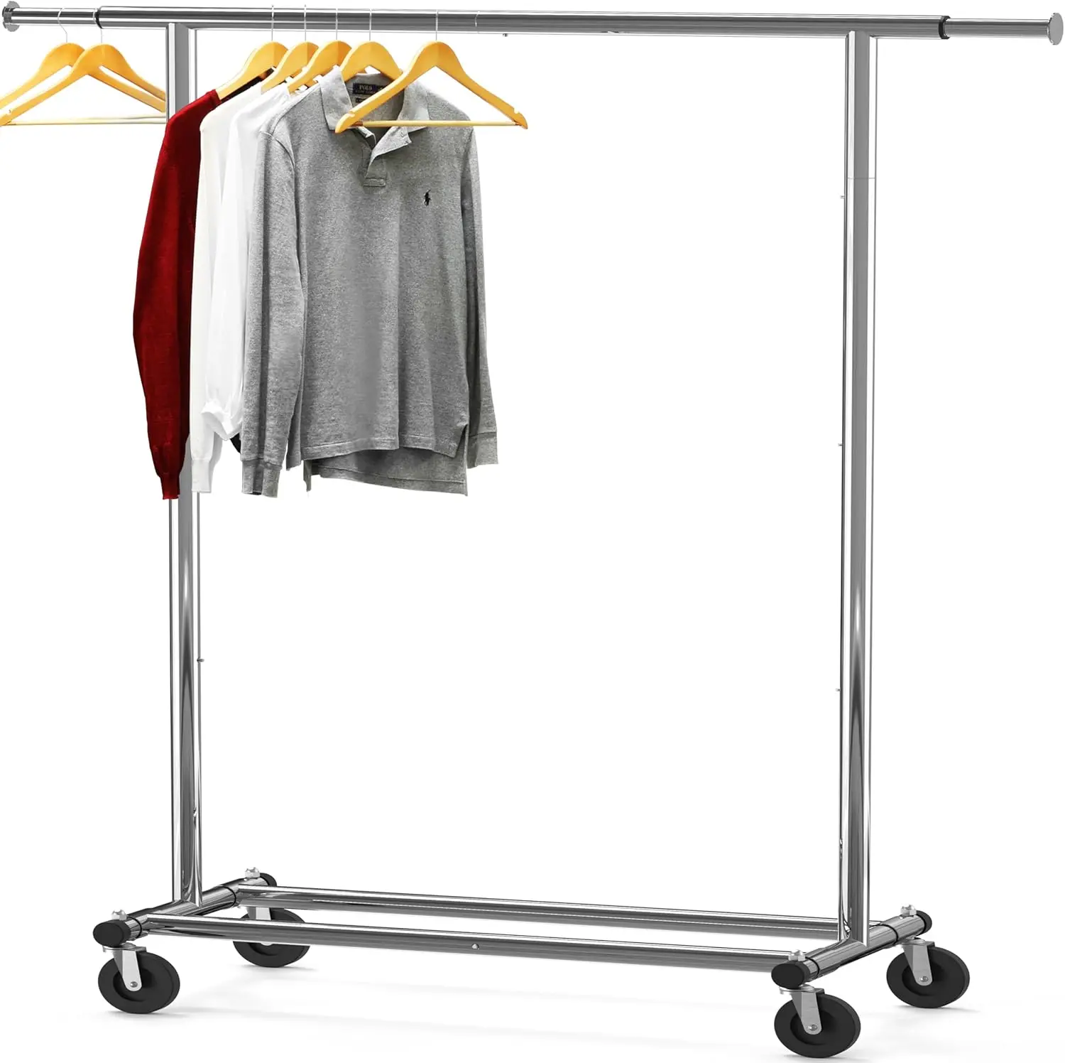 

Heavy Duty Garment Rack, Extendable 42-67 Inches, Holds 150 lbs for Clothes Storage