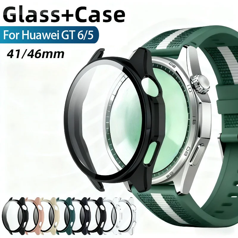 Case for Huawei Watch GT 6 46mm 41mm Screen Protector Case Soft TPU All-Around Protective Bumper Cover Tempered Glass PC Screen - view 2