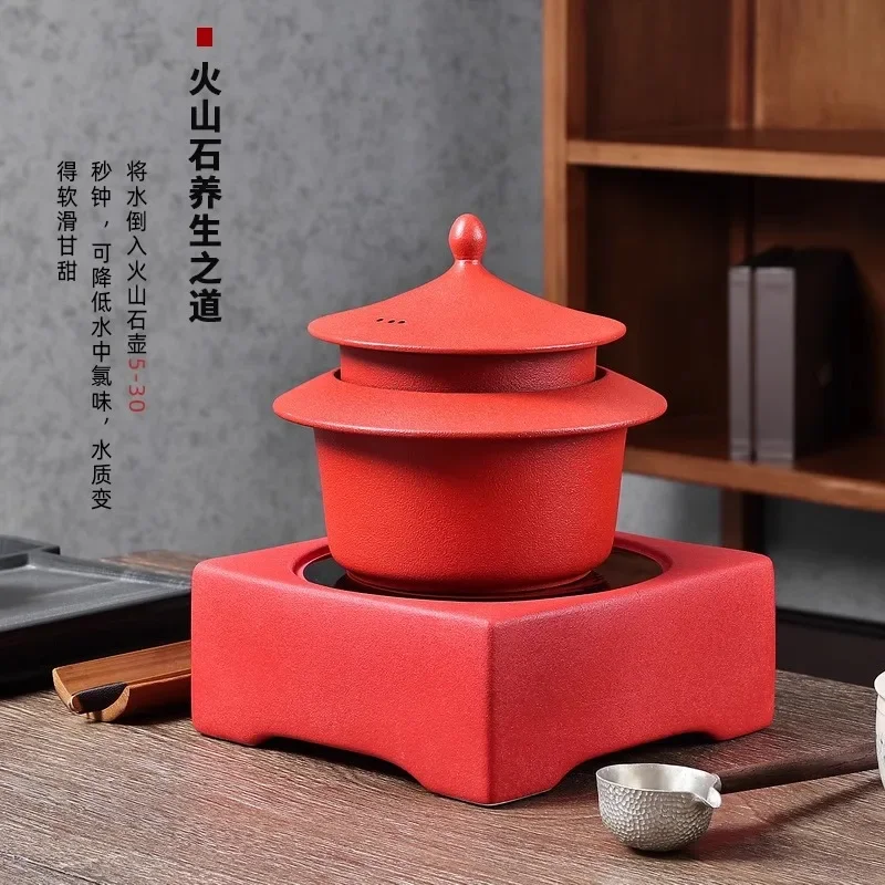 Chinese Volcanic Stone Suspended High-end Tea Maker Cooking Ancient Method of Dividing Tea Electric Clay Stove Boiling Teapot