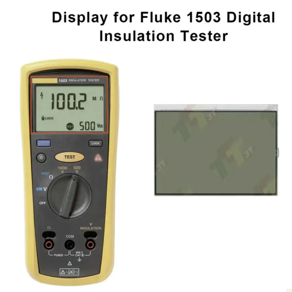 Wyświetlacz LCD do cyfrowego tester izolacji Fluke 1503 1507 1508. — zdjęcie 2