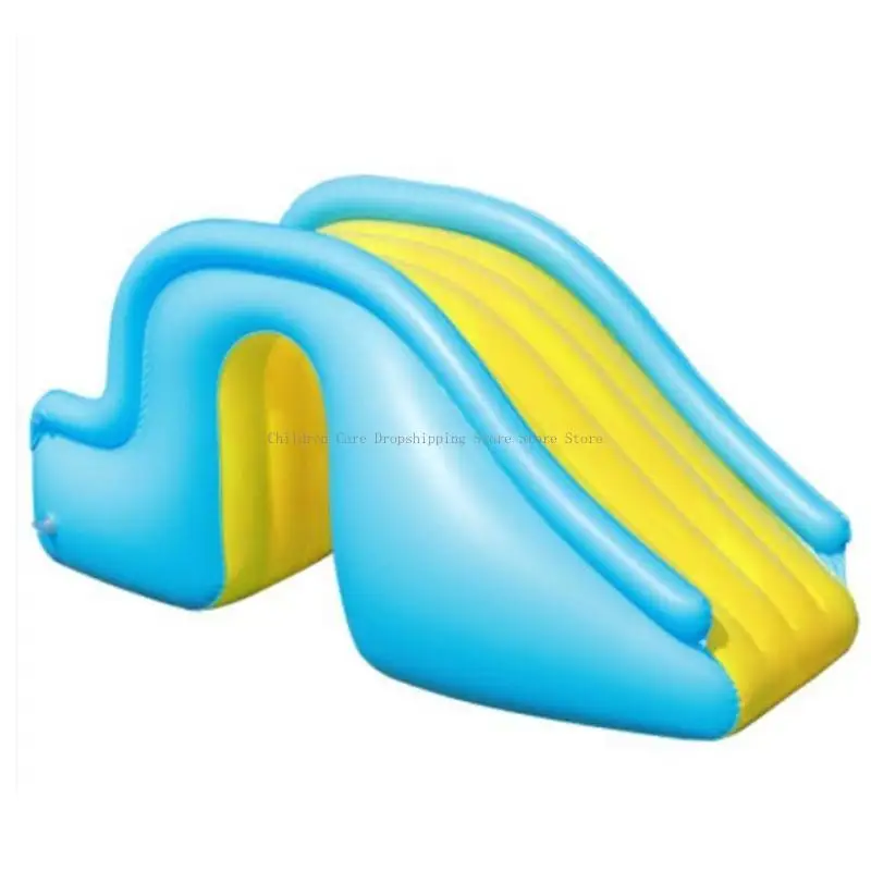  Inflatable Water Slide for Toddler Wider Steps Water Slide Family Activity Toy