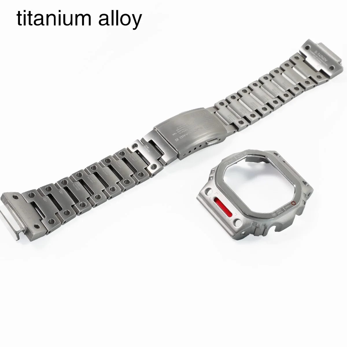 

DW5600 Mecha Mod Kit Titanium Watch Case Bracelet Fit for DW-5600 GW-B5600 GB-5600 GW-M5610 G-5600 Watch Part Replacement