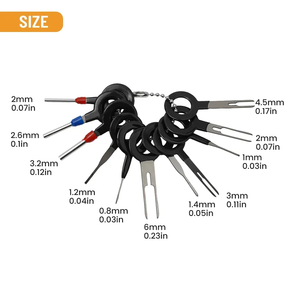 Practical Removal Tool Puller Tool Replacement 11pcs/set Accessories Aluminum Car Extractor Wiring Connector Pin