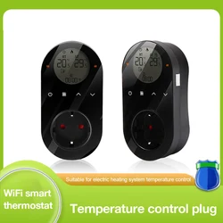 WiFi Smart LED Thermostat Plug Outlet Digital Energy Plug 16A  APP Remote Control Temperature Controller for Heating Cooling