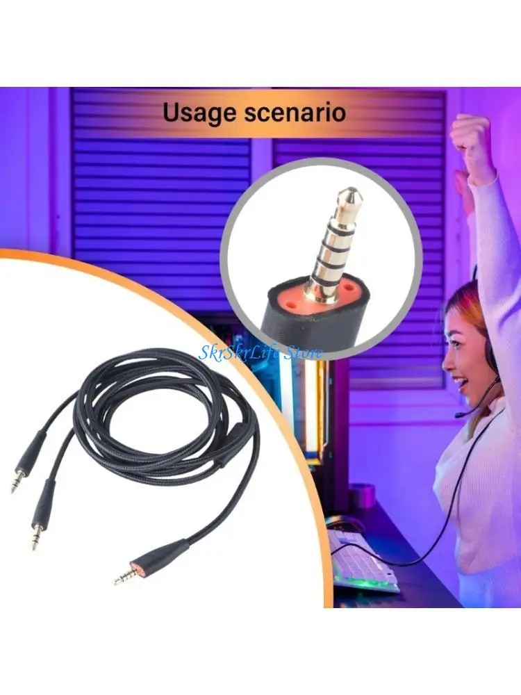 

E65E Quality 3.5mm Cable for MMX100 Gaming Headsets Cable 200cm / 78.74inch