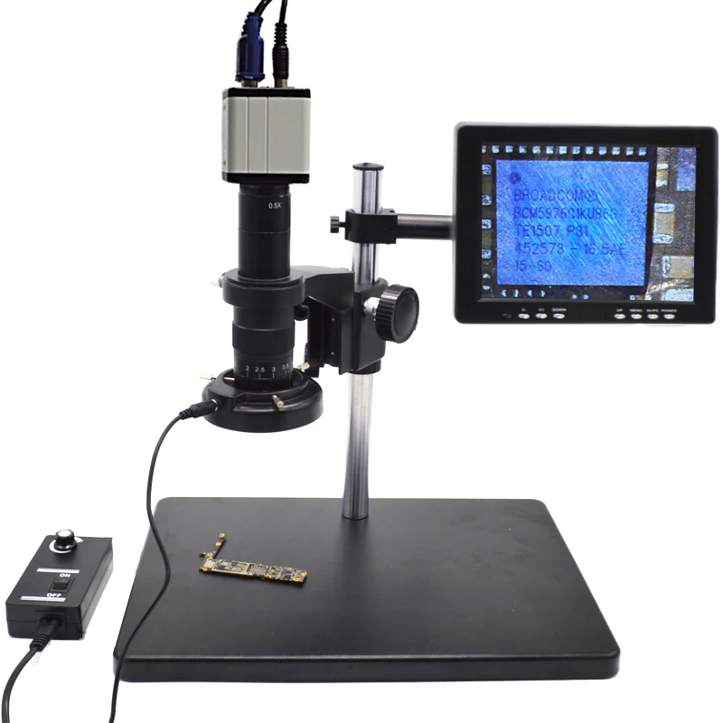 2.0 MP VGA Camera Digital Microscope With 8 Inch Lcd Display For Industrial BGA Rework