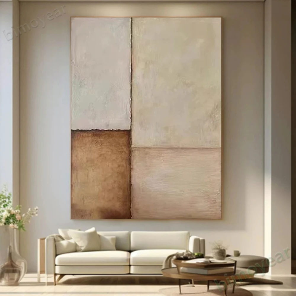 

100% hand drawn block abstract oil painting original wall painting home living room decoration paint interior aesthetics