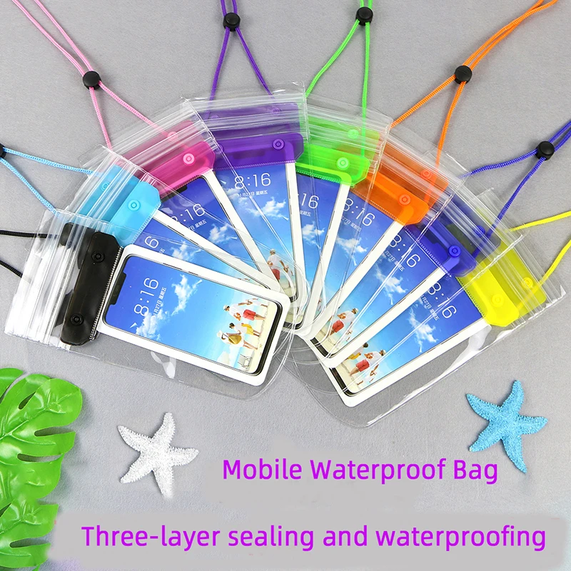 Großhandel Transparent Dichtung m3u Handy Wasserdichte Tasche Touchscreen Rafting Heißer Frühling Wasser Park Universal Tauchen Cov