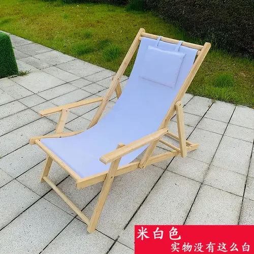 Handrail Wood Beach Chairs Recliner Balcony Home Folding Beach Chairs Portable Fishing Silla Plegable Outdoor Furniture