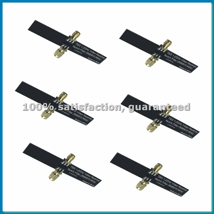 

Комплект из 6 фильтров (868/915 МГц) TBS 1.2 ГГц для передачи изображения 1.3G, фильтр Vrx-A51M