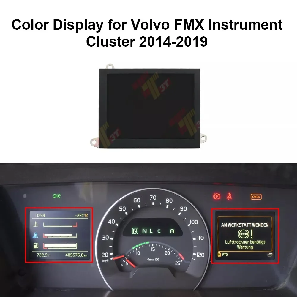 Farbdisplay für das Armaturenbrett für Volvo FH4 FM FMX Euro 5 & 6 Instrumentencluster 2014-2019 – Detail 2