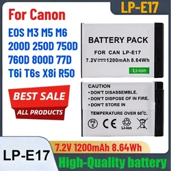 LP-E17 7.2V 1200mAh Suitable for Canon Camera Battery EOS M3 EOSM5 EOSM6 750D 760D 850D R8 R10 R50