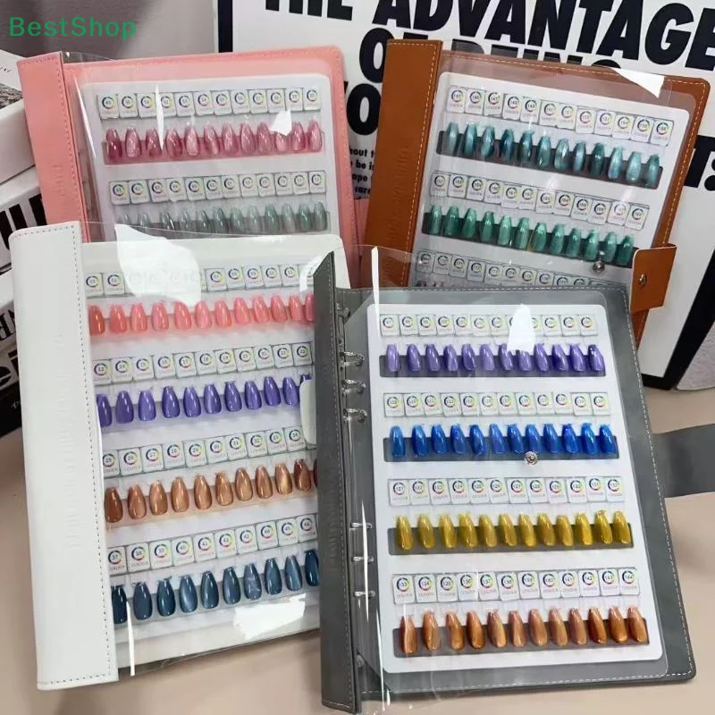 

48/96/144/192 цвета, магнитные советы, книга образцов дизайна ногтей, книга для маникюра, теста на цвет, книга для хранения, большие акриловые работы, дисплей, цветная карта